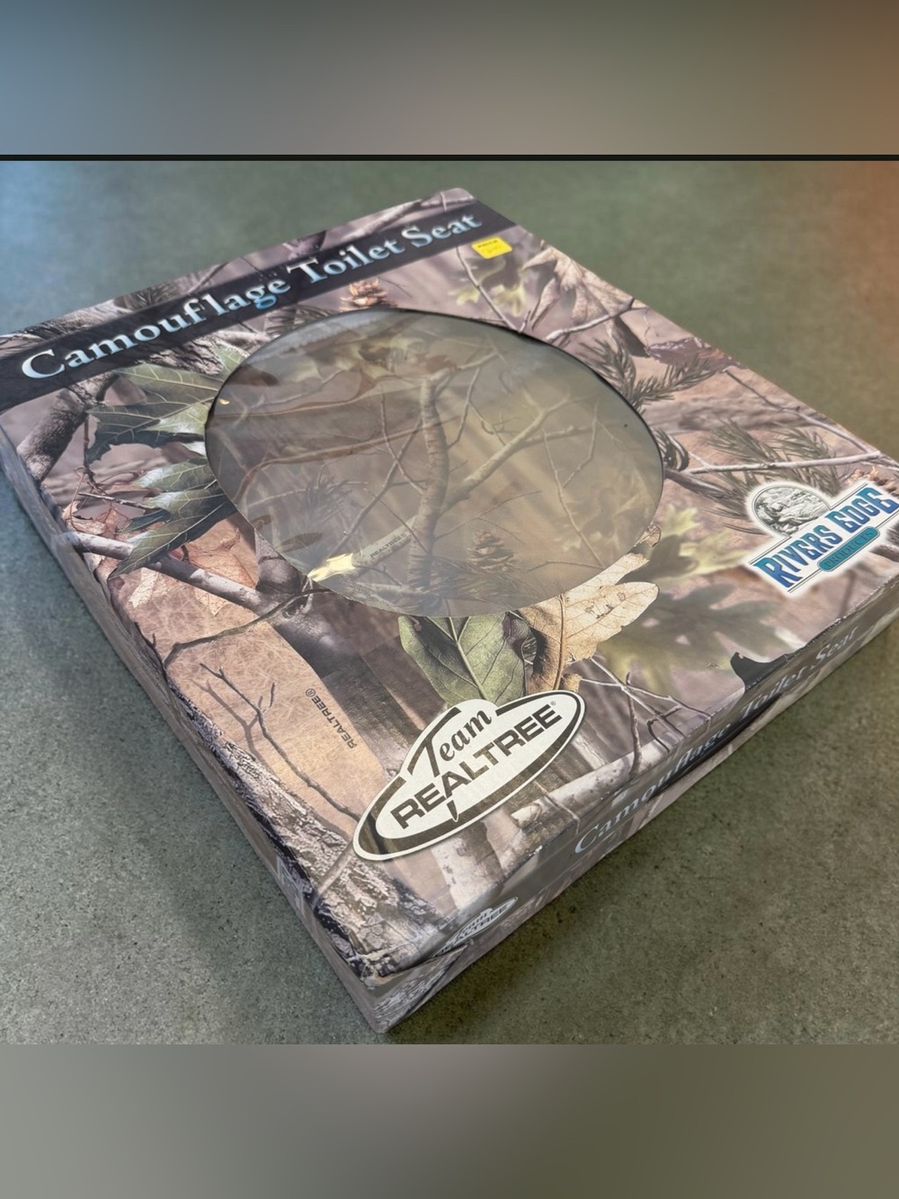 Realtree Camouflage Toilet Seat - Green, Brown, Tan